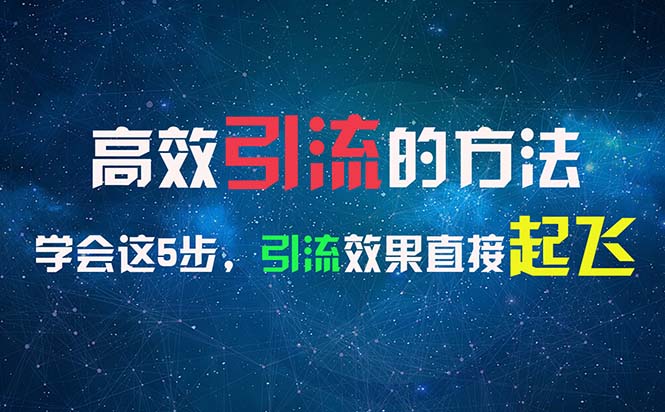 （11776期）高效引流的方法，可以帮助你日引300+创业粉，一年轻松收入30万，比打工强-网创项目
