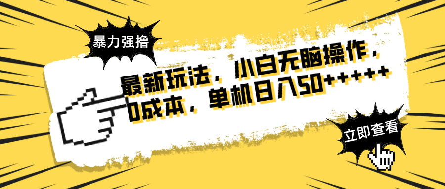 最新玩法 广告暴力强撸 傻瓜式操作 无需养鸡 矩阵式操作 可无限放大 单…-网创项目