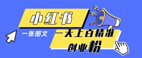 小红书模版一张图片一天轻松引流上百创业粉-网创项目
