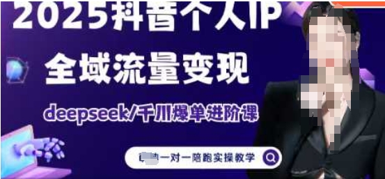 2025个人IP短视频带货(进阶版)全域流量变现，deepseek千川爆单进阶课-网创项目