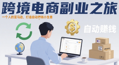 跨境电商副业之旅，一个人的亚马逊，打造自动賺钱小生意-网创项目
