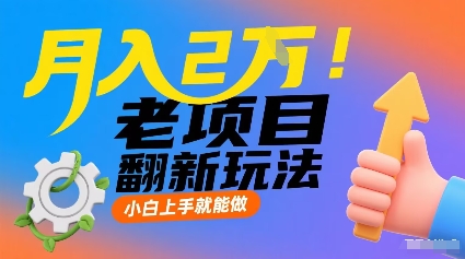 月入2W！老项目翻新玩法，小白上手就能做，非常容易上手-网创项目